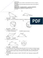 Lista - Lei Dos - Senos-Cossenos e Trig No Triangulo Retangulo-2012-2-223 PDF