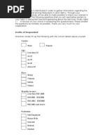 Questionnaire Fast Food