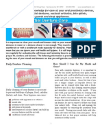 Denture Care Handout