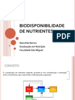 Aula 6 - Biodisponibilidade de Nutrientes