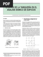 Efectos de La Tabiqueria en El Analisis Sismico de Edificios