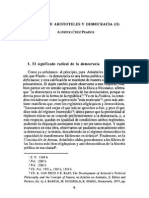 ALFREDO CRUZ PRADOS, La Política de Aristóteles y La Democracia (II)