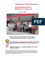 Challenges and Opportunities in Theological Education in The 21st Century Prospects For A New International Debate On Theological Education