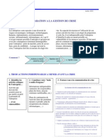 Preparation Gestion Crise