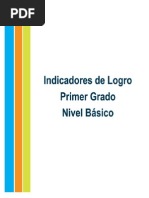 Indicadores Primer Grado (Alfa)