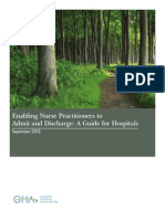 Enabling Nurse Practitioners To Admit and Discharge: A Guide For Hospitals