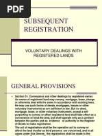 Subsequent Registration