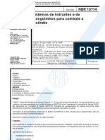 NBR 13714 - Sistema de Hidrantes e Mangotinhos e Acessórios