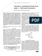 Isolation Artimisinin From Plant Sources