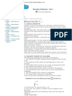 Columns and Struts - Strength of Materials - Part 1 PDF