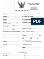 Royal Thai Embassy, Riyadh, Saudi Arabia: Non-Immigrant Visa Tourist Visa Transit Visa (Underline Words Required)