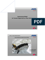 Geotechnical Model For Tunnels Supported by A Pipe Umbrella