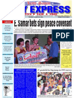 E. Samar Bets Sign Peace Covenant: Daily Express