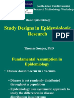 Study Designs in Epidemiologic Research: Thomas Songer, PHD