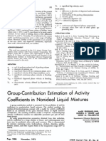 Group Contribution Estimation of Activity Coefficient in Non Ideal Mixs