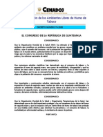 Decreto 74-2008 Ley de Creacion de Los Ambientes Libres de Humo de Tabaco