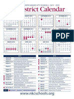 2013 2014 Academic Calendar Color