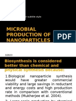 Microbial Production of Nanoparticles