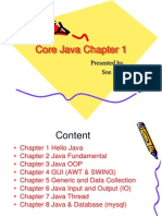 Core Java Chapter 1: Presented By, Soe Min Htut