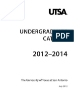 UTSA - 2012-14 - Catalog The University of Texas at San Antonio