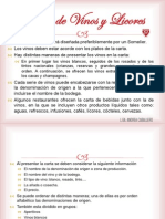 Planeación Del Menú y La Carta de Vinos 2