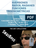 CONVERSIONES GRADOS, RADIANES Y FUNC TRIGON Versión Bolg