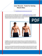 Dieta para Ganar Musculo