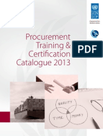 UNDP CIPS Procurement Training and Certification Programme: 2013 Training Calendar