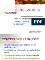 Caracteristicas de La Sangre