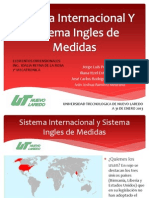 Sistema Internacional Y Sistema Ingles de Medidas