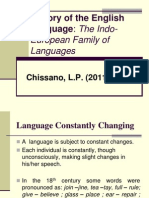 History of The English Language: The Indo-: European Family of Languages