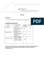 Sample CV 2