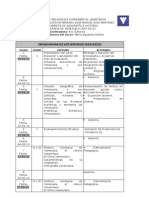 Cronograma de Actividades, Plan de Evaluación e Instrumentos