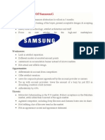 SWOT Analysis of SamsunG