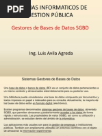 SIGP - Gestores de Bases de Datos SGBD