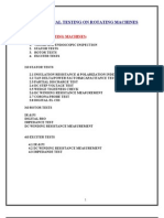 Test Procedures For Performing Electrical Testing On Rotating Machines