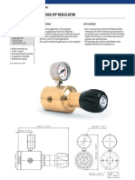 Series S 810 Single Stage HP Regulator: Applications Key Features