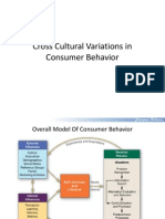 Consumer Behavior - Session 7 - Cross Cultural Variations