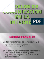 Modelos de La Comunicación en Internet