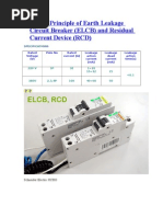 Working Principle of Earth Leakage Circuit Breaker