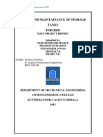 Design and Maintainance of Floating Roof Storage Tank in Petrolium Refinery