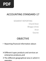 Accounting Standard-17: Segment Reporting Chand Khan Bhagya Shree Arun Gaurav