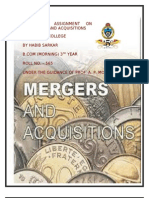 Mergers and Acquisitions (