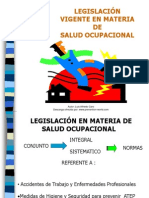 Legislación Vigente en Salud Ocupacional