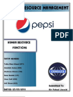 Pepsi HR Functions