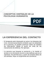 Conceptos Centrales de La Psicologia Humanista