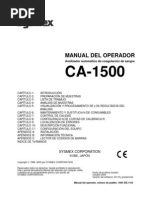 CA-1500 - Manual de Operador - Español