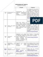 Cronograma de Trabajo Homilética