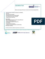 Pump Energy Efficiency Calculation Tool