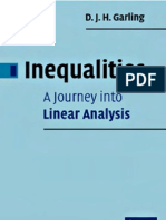 Inequalities A Journey Into Linear Analysis - D. J. H. Garling, CUP 2007